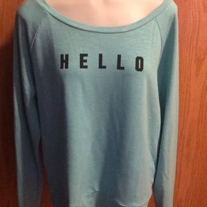 Victoria’s Secret (Pink) blue sweatshirt size sm